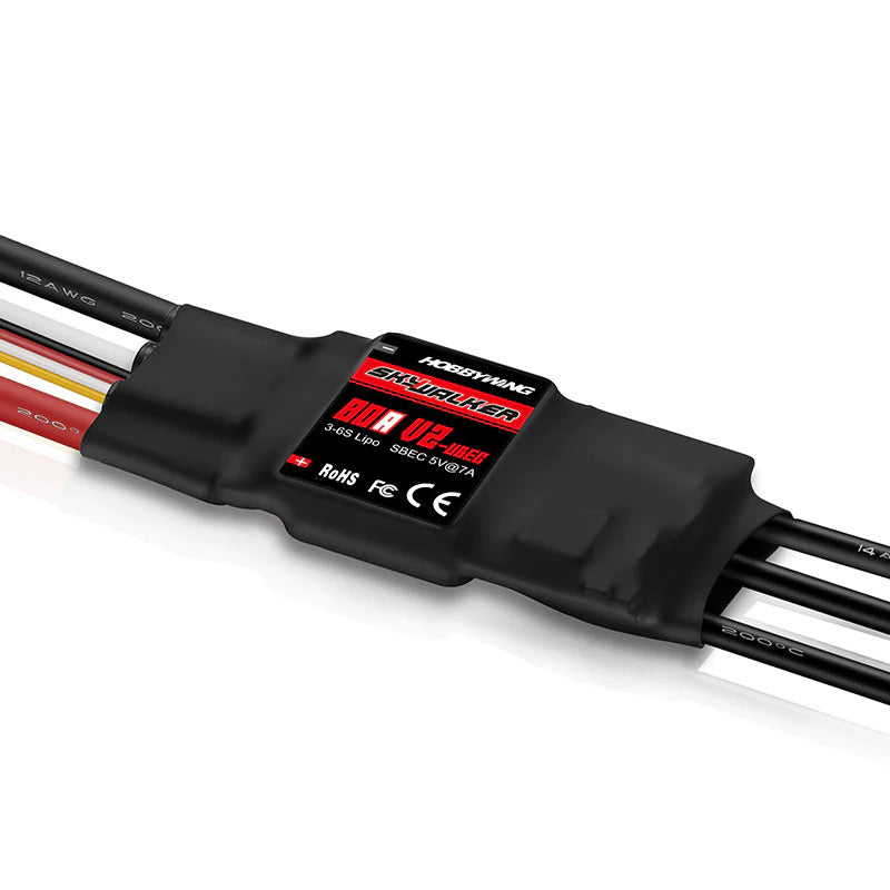 HW80060440 Hobbywing Skywalker V2 80A 3-6s, 7A BEC Hobbywing