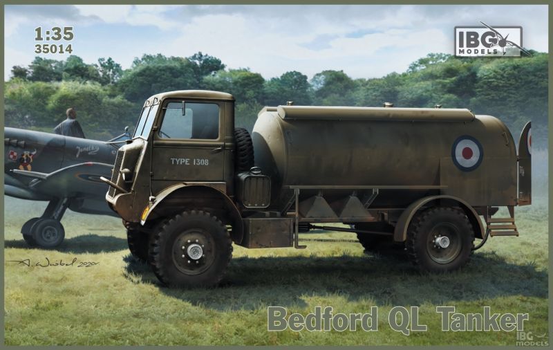 IBG35014 IBG 1/35 Bedford QL Tanker Plastic Model Kit [35014] IBG Models