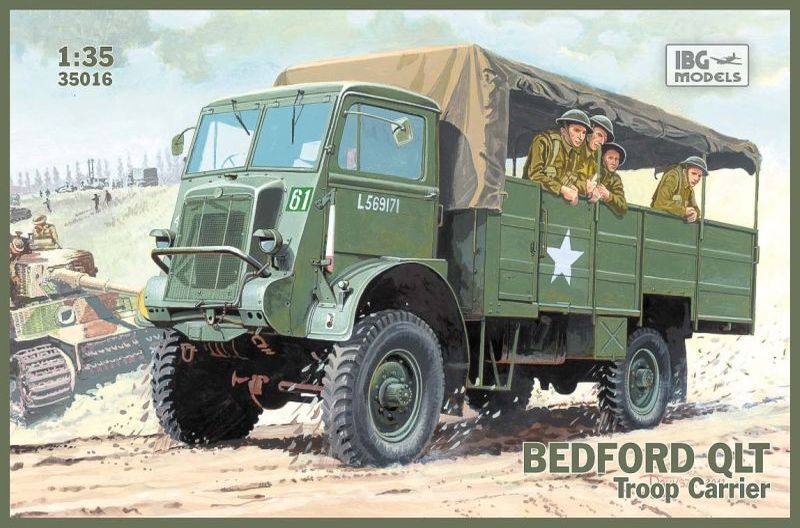 IBG35016 IBG 1/35 Bedford QLT Troop Carrier Plastic Model Kit [35016] IBG Models
