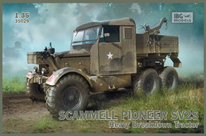IBG35029 IBG 1/35 Scammell Pioneer SV2S Heavy Breakdown Tractor Plastic Model Kit [35029] IBG Models