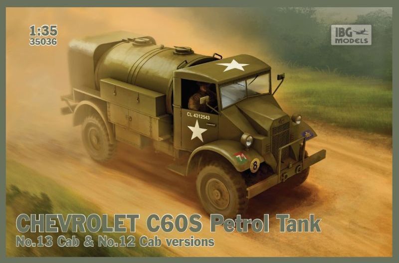 IBG35036 IBG 1/35 Chevrolet C60S No.12/13 Cab Petro tank Plastic Model Kit [35036] IBG Models