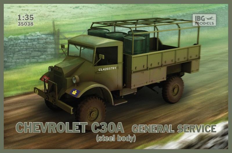 IBG35038 IBG 1/35 Chevrolet C30A General service (steel body) Plastic Model Kit [35038] IBG Models