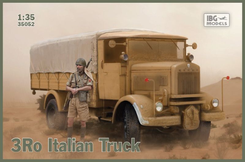 IBG35052 IBG 1/35 3Ro Italian Truck - Cargo Version Plastic Model Kit [35052] IBG Models