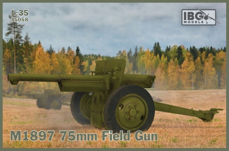 IBG35058 IBG 1/35 M1897 Field Gun Plastic Model Kit [35058] IBG Models