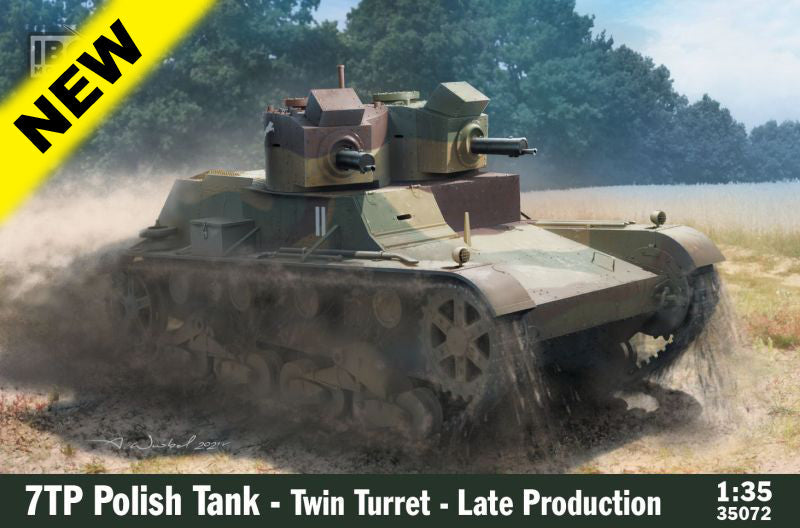 IBG35072 IBG 1/35 7TP Polish Tank - Twin Turret Late production Plastic Model Kit IBG Models