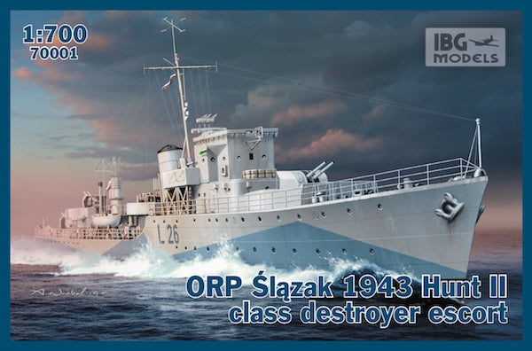 IBG700-01 IBG 1/700 ORP Slazak 1943 Hunt II class destroyer escort Plastic Model Kit [700-01]