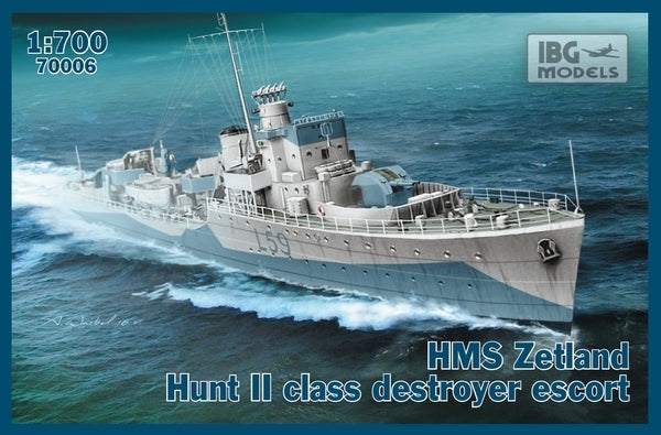 IBG70006 IBG 1/700 HMS Zetland 1942 Hunt II class destroyer Plastic Model Kit [70006]