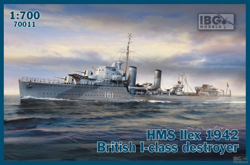 IBG70011 IBG 1/700 HMS Ilex 1942 British I-class destroyer Plastic Model Kit [70011] IBG Models