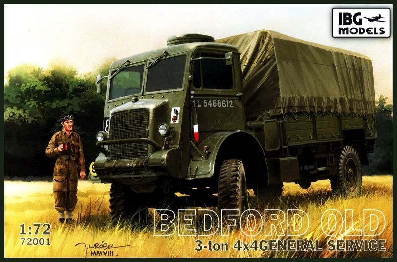 IBG72001 IBG 1/72 Bedford QLD 3 ton 4x4 General service Plastic Model Kit [72001] IBG Models