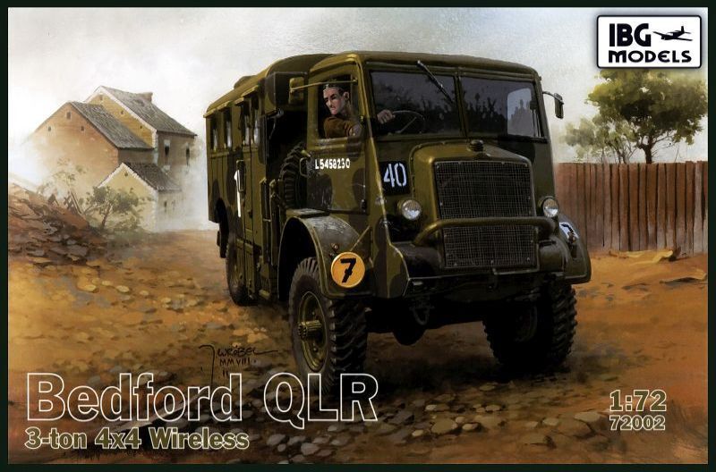 IBG72002 IBG 1/72 Bedford QLR 3 ton 4x4 Wireless Plastic Model Kit [72002] IBG Models