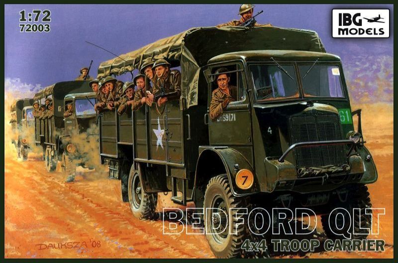 IBG72003 IBG 1/72 Bedford QLT 4x4 Troop Carrier Plastic Model Kit [72003] IBG Models