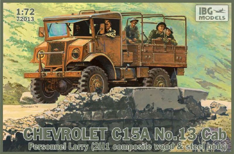 IBG72013 IBG 1/72 Chevrolet C.15A No.13 Cab Personnel Lorry (2H1 composite wood & steel body) [72013] IBG Models