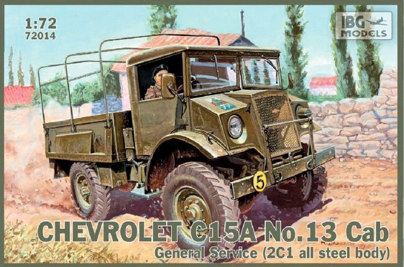IBG72014 IBG 1/72 Chevrolet C.15A No.13 Cab General Service (2C1 all steel body) Plastic Model Kit [72014] IBG Models