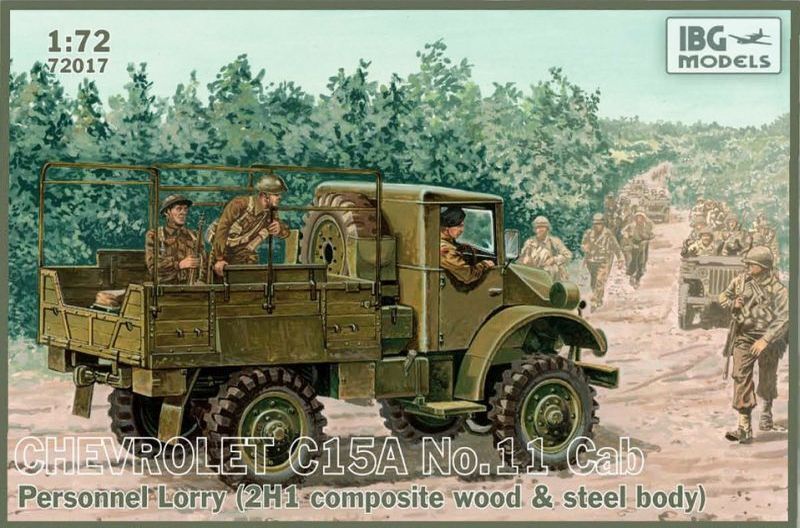 IBG72017 IBG 1/72 Chevrolet C.15A No.11 Cab Personnel Lorry (2H1 composite wood & steel body) [72017] IBG Models