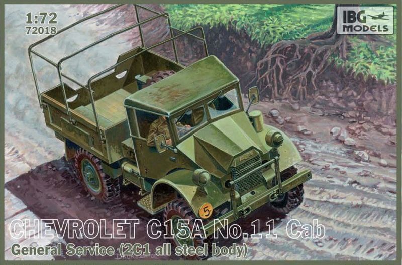 IBG72018 IBG 1/72 Chevrolet C.15A No.11 -Cab General Service (2C1 all steel body) Plastic Model Kit [72018] IBG Models