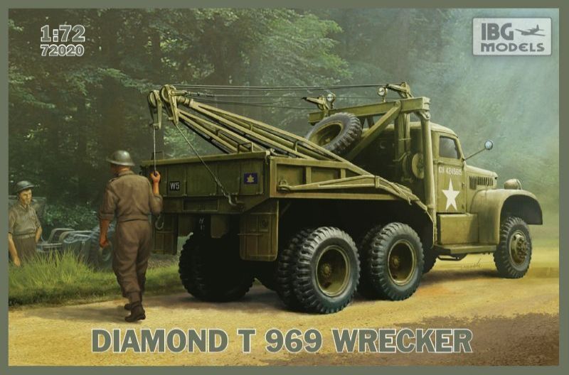 IBG72020 IBG 1/72 DIAMOND T 969 Wrecker Plastic Model Kit [72020] IBG Models