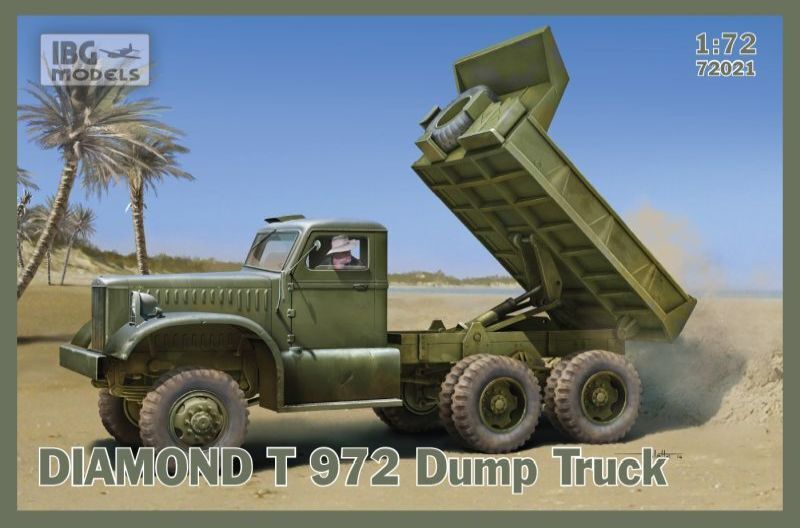 IBG72021 IBG 1/72 DIAMOND T 972 Dump Truck Plastic Model Kit [72021]