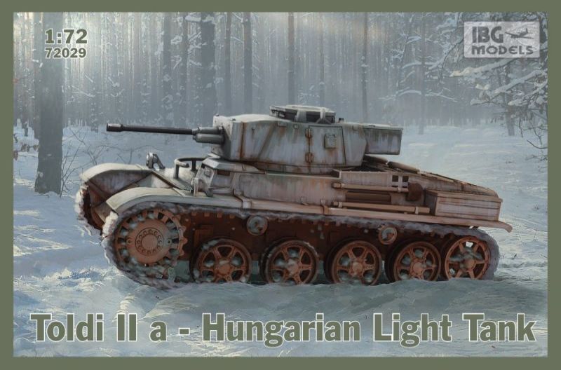 IBG72029 IBG 1/72 Toldi II A Hungarian Tank Plastic Model Kit [72029] IBG Models