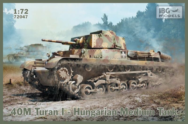 IBG72047 IBG 1/72 40M TURAN I Hungarian Medium tank Plastic Model Kit [72047] IBG Models