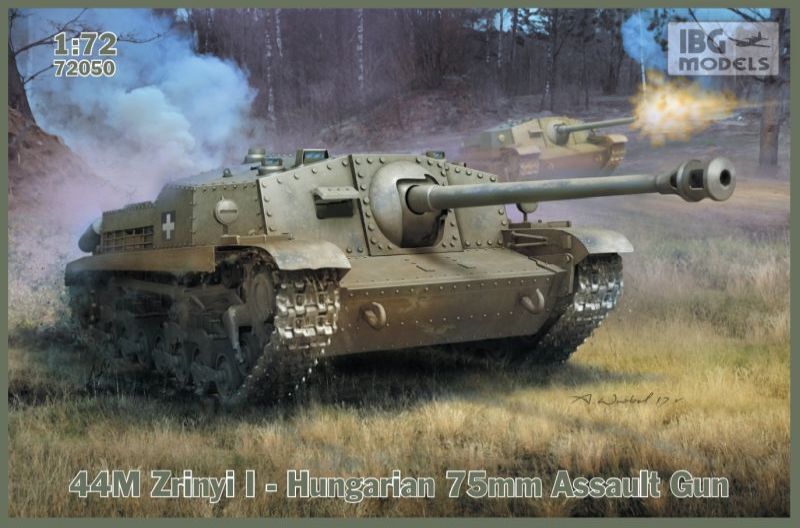 IBG72050 IBG 1/72 44M Zrinyi I - Hungarian 75mm Assault Gun Plastic Model Kit [72050] IBG Models