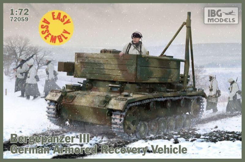 IBG72059 IBG 1/72 Bergepanzer III (EASY ASSEMBLY KIT)  Plastic Model Kit [72059]
