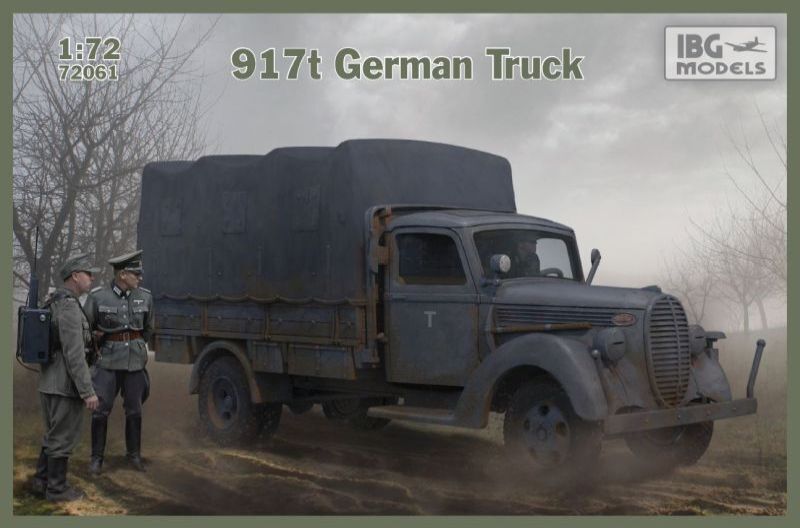 IBG72061 IBG 1/72 917t German Truck Plastic Model Kit [72061] IBG Models