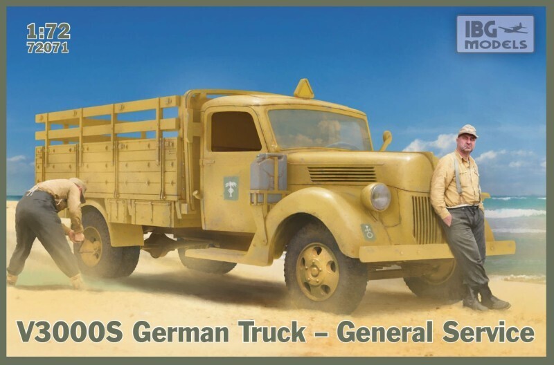 IBG72071 IBG 1/72 V3000S German Truck - General Service Plastic Model Kit [72071] IBG Models