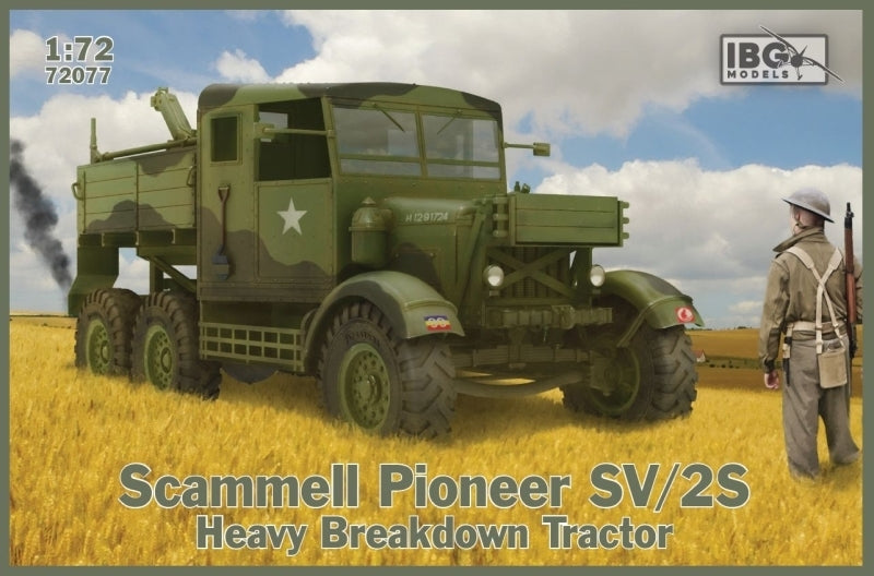 IBG72077 IBG 1/72 Scammell Pioneer SV/2S Heavy Breakdown Tractor Plastic Model Kit [72077] IBG Models
