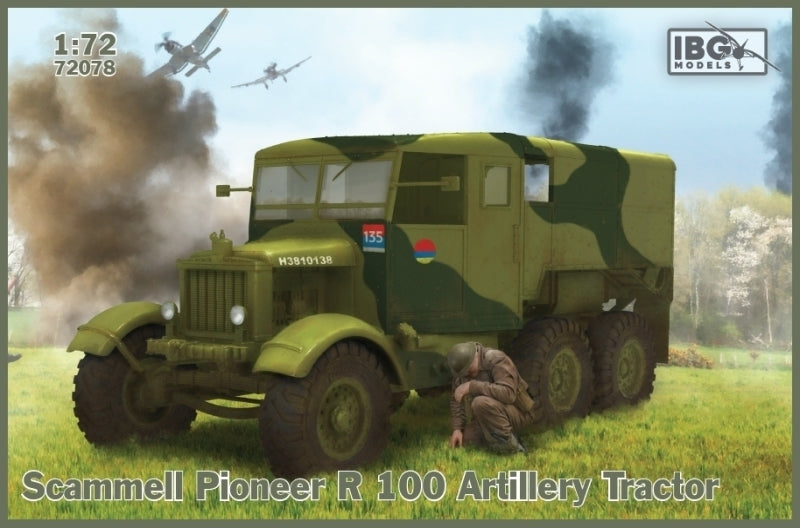 IBG72078 IBG 1/72 Scammell Pioneer R 100 Artillery Tractor Plastic Model Kit [72078] IBG Models
