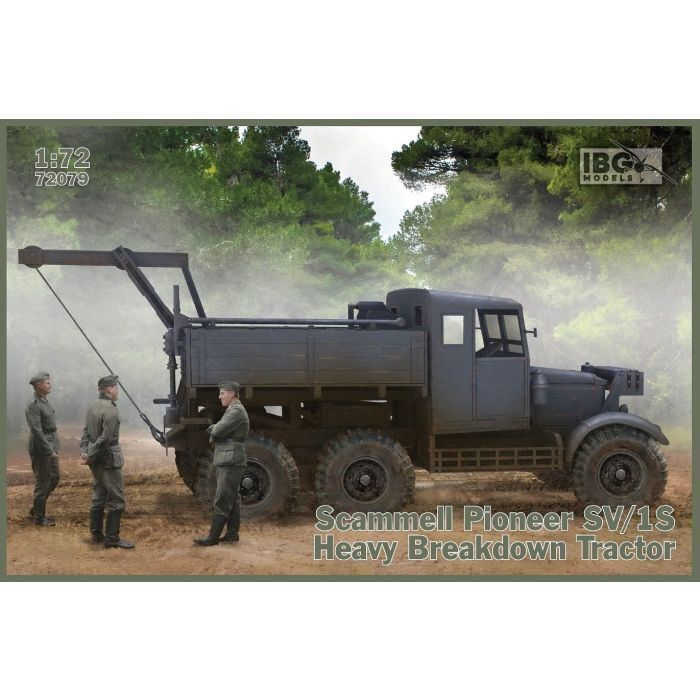 IBG72079 IBG 1/72 Scammell Pioneer SV/1S Heavy Breakdown Tractor Plastic Model Kit [72079] IBG Models