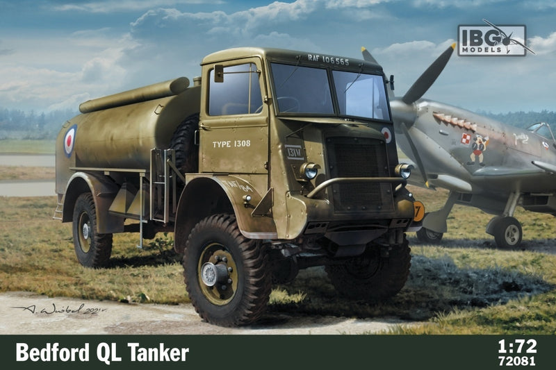 IBG72081 IBG 1/72 Bedford QL Tanker Plastic Model Kit