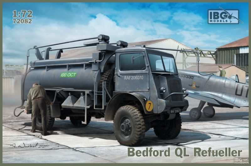 IBG72082 IBG 1/72 Bedford QL Refueller Plastic Model Kit [72082] IBG Models