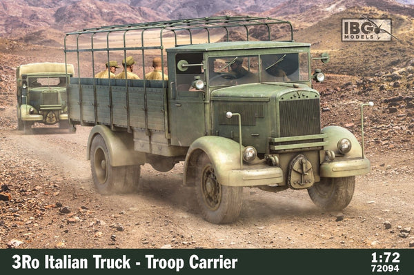 IBG72094 IBG 1/72 3Ro Italian Truck Troop Carrier Plastic Model Kit