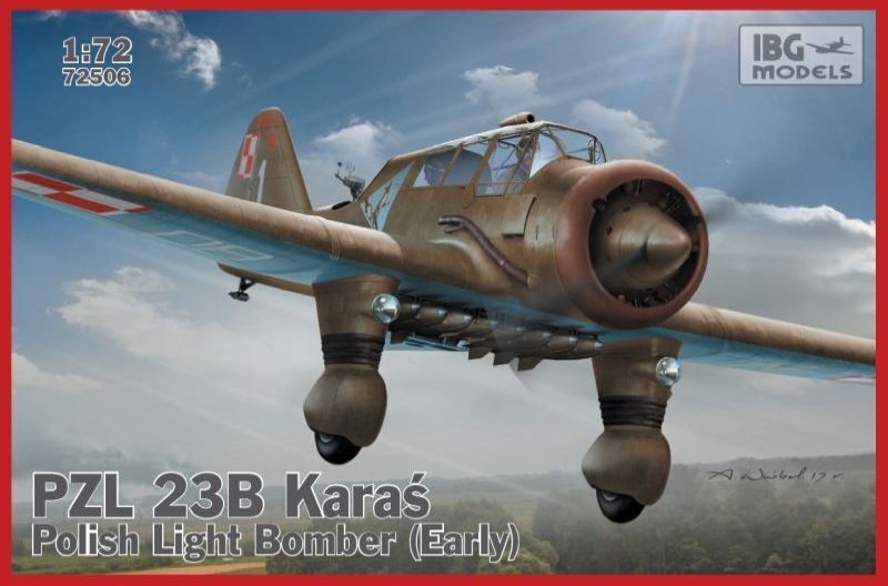 IBG72506 IBG 1/72 PZL.23B Karas - Polish Light Bomber (Early production) Plastic Model Kit [72506] IBG Models