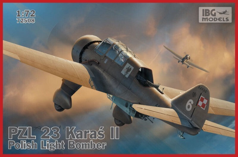 IBG72508 IBG 1/72 PZL.23 Karas II - Polish Light Bomber Plastic Model Kit [72508] IBG Models