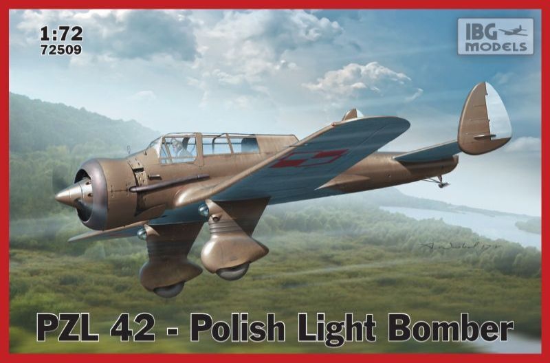 IBG72509 IBG 1/72 PZL 42 Polish Light Bomber Plastic Model Kit [72509] IBG Models