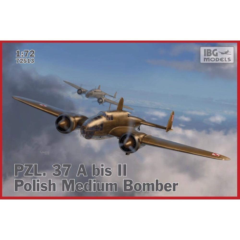 IBG72513 IBG 1/72 PZL.37A II bis Los - Polish Bomber Plane Plastic Model Kit [72513] IBG Models