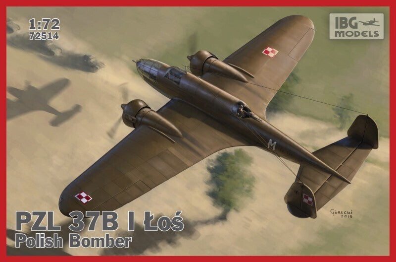 IBG72514 IBG 1/72 PZL.37 B I Los - Polish Medium Bomber Plastic Model Kit [72514] IBG Models