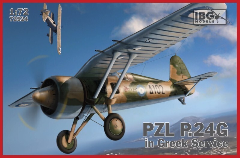 IBG72524 IBG 1/72 PZL P.24g - Greek Service Plastic Model Kit [72524] IBG Models
