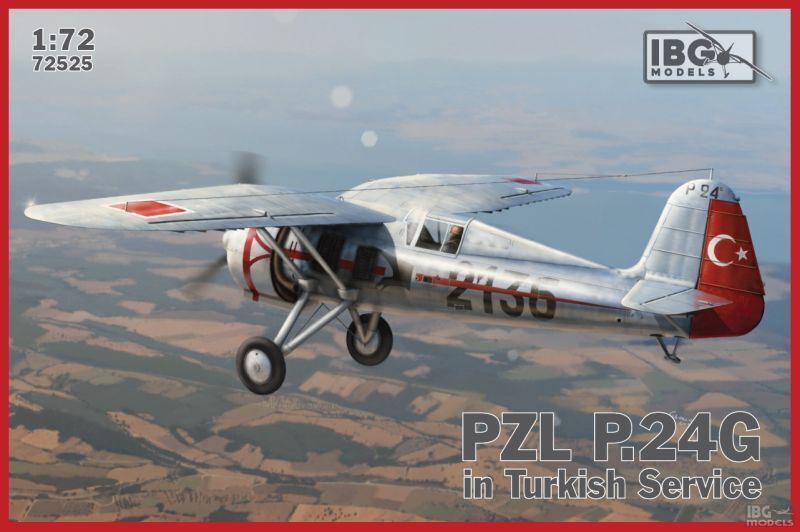 IBG72525 IBG 1/72 PZL.24G in Turkish Service Plastic Model Kit [72525]