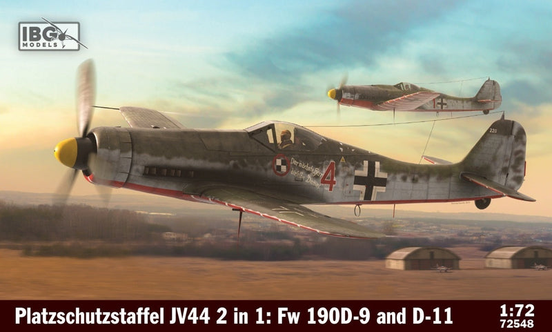 IBG72548 IBG 1/72 2in1 Platzschutzstaffel JV 44 Plastic Model Kit IBG Models