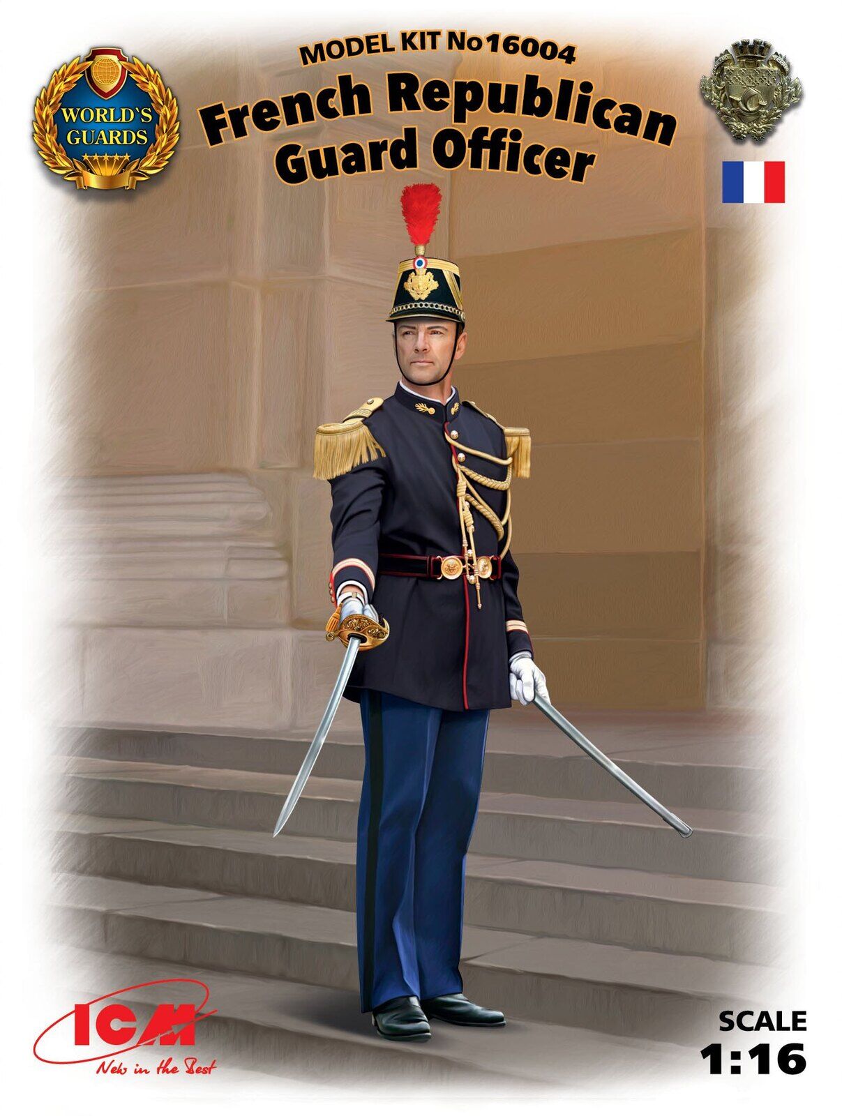 ICM 1/16 French Republican Guard Officer Plastic Model Kit