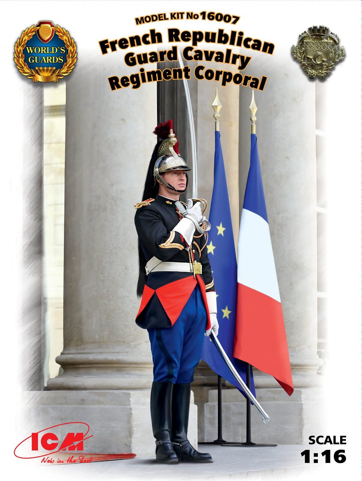 ICM 1/16 French Republican Guard Cavalry Regiment Corporal Plastic Model Kit