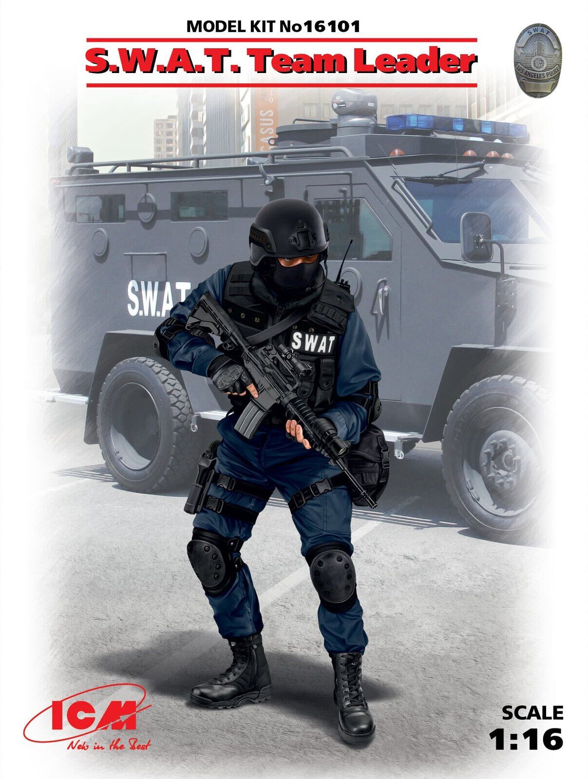 ICM 1/16 S.W.A.T. Team Leader Plastic Model Kit