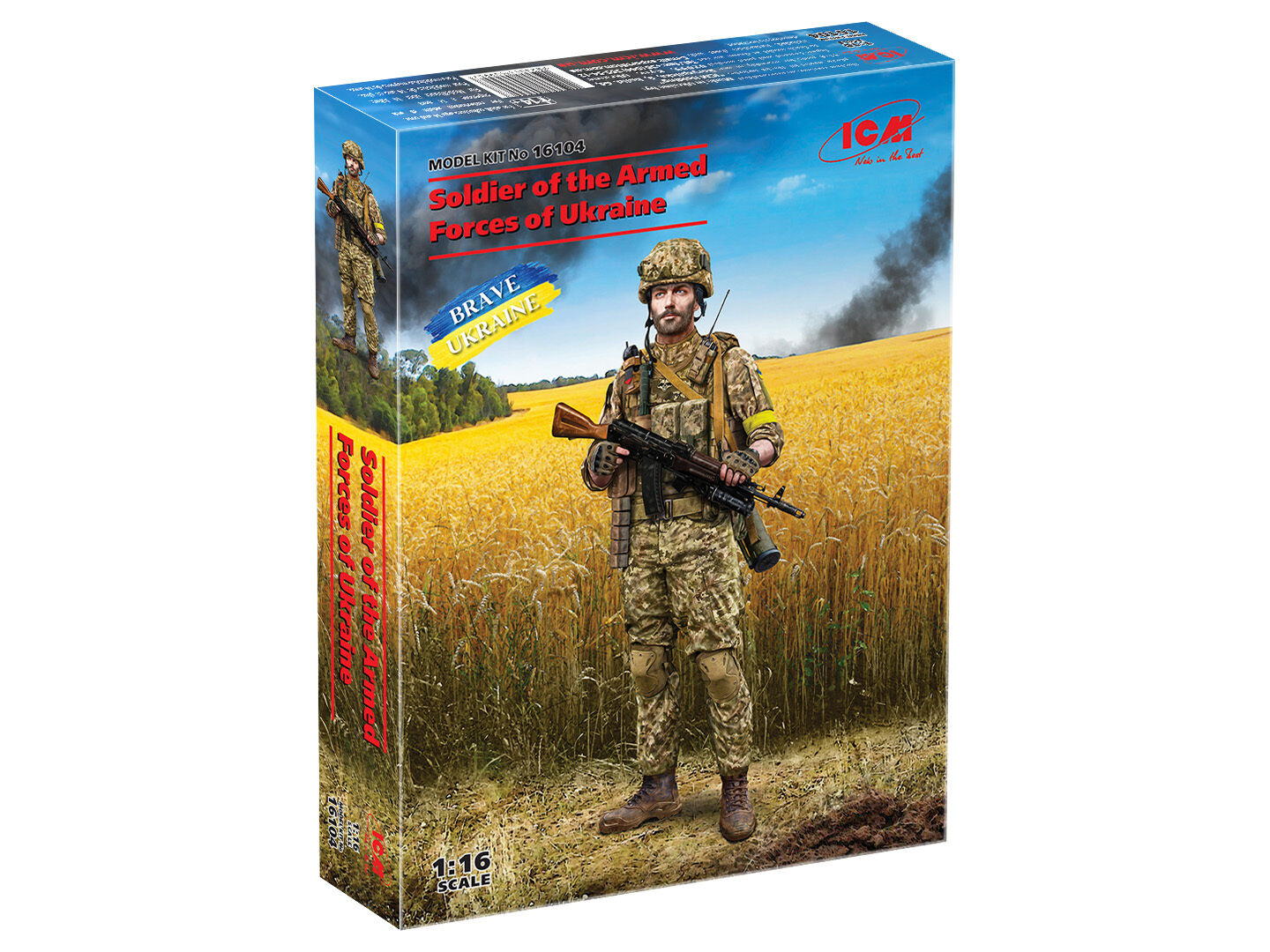 ICM 1/16 Soldier of the Armed Forces of Ukraine Plastic Model Kit