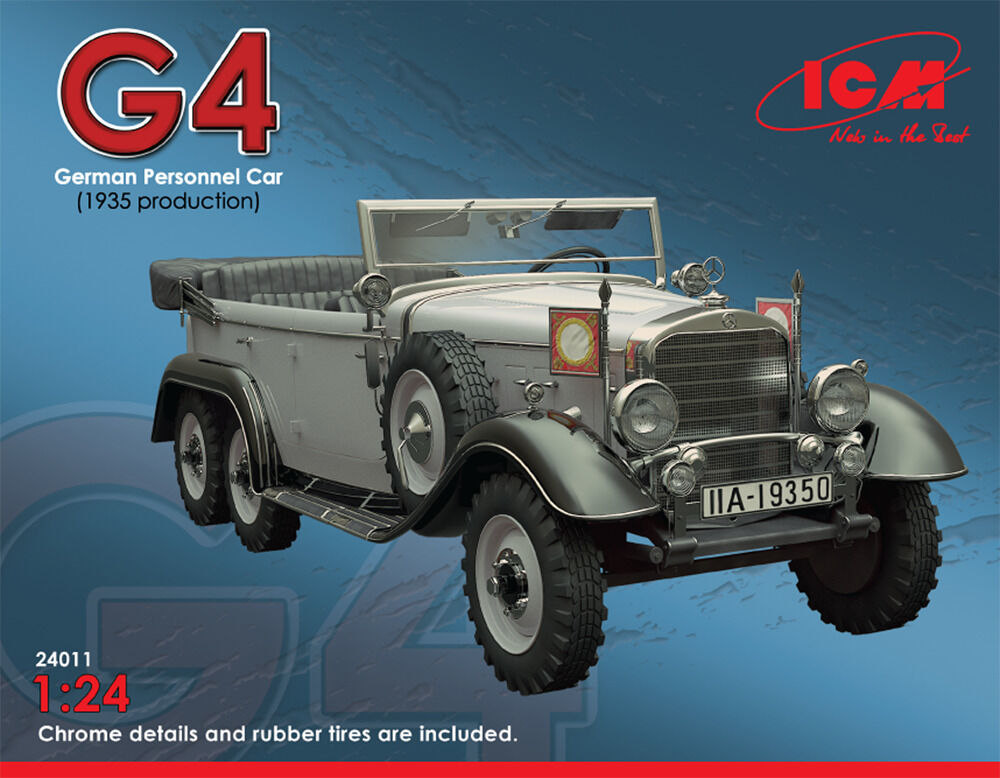 ICM 1/24 Typ G4 (1935 Production) German Personnel Car Plastic Model Kit