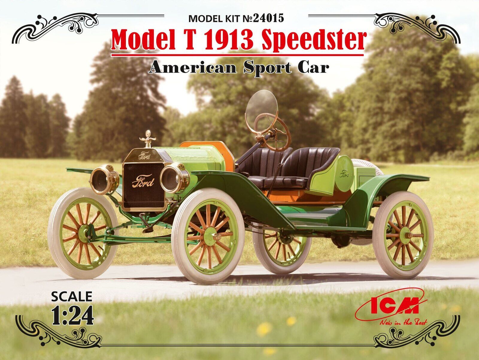 ICM 1/24 Model T 1913 Speedster American Sport Car Plastic Model Kit