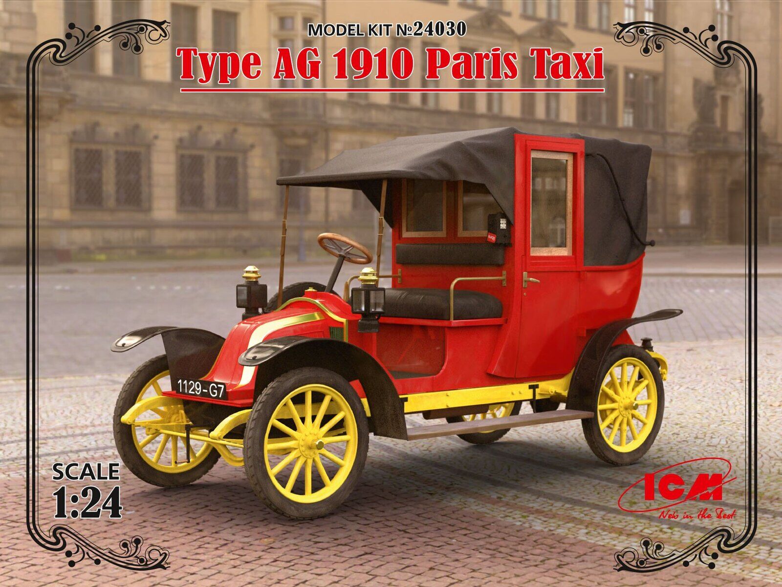 ICM 1/24 Type AG 1910 Paris Taxi Plastic Model Kit