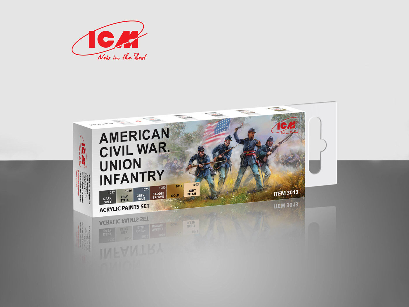 ICM Acrylic Paint Set: American Civil War  - 6 Colours