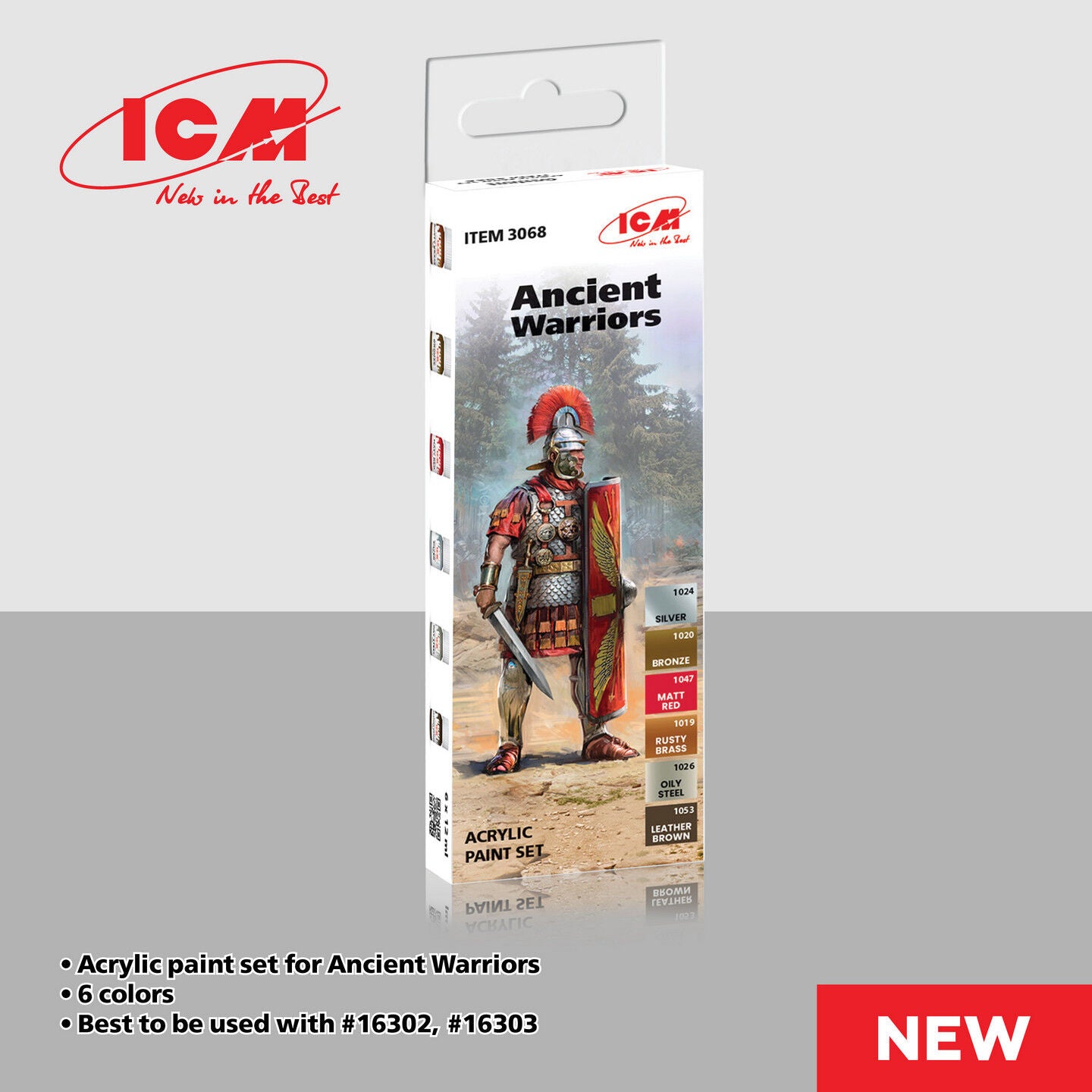 ICM Acrylic Paint Set: Ancient Warriors  - 6 Colours